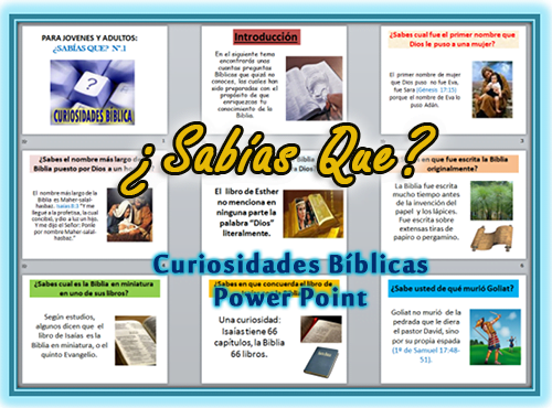 Curiosidades Bíblicas en Power Point | Recursos Bíblicos