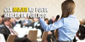 ¿La mujer no puede hablar en público?