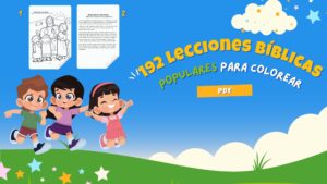 🖍️192 Lecciones Bíblicas populares infantiles para colorear