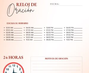 Como crear un Reloj de Oración en la iglesia